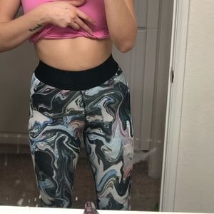 Marble print Nike legging